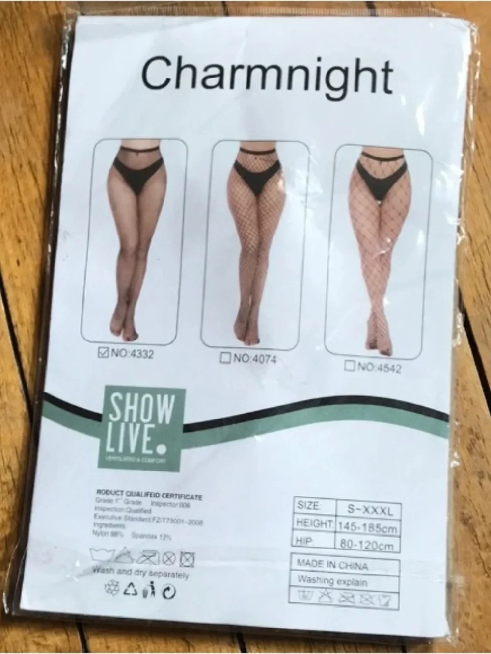 Charmnight Black Fishnet Tights